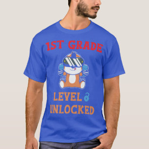 Hello 1st Grade Level Unlocked Video Game Back to T-Shirt