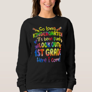 Hello 1st Grade Teacher Student Back To School Tie Sweatshirt