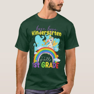 Hello 1st Grade Unicorn Rainbow Back to School Gi T-Shirt