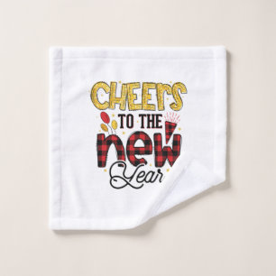 Hello 2022 Cheers To The New Year Wash Cloth