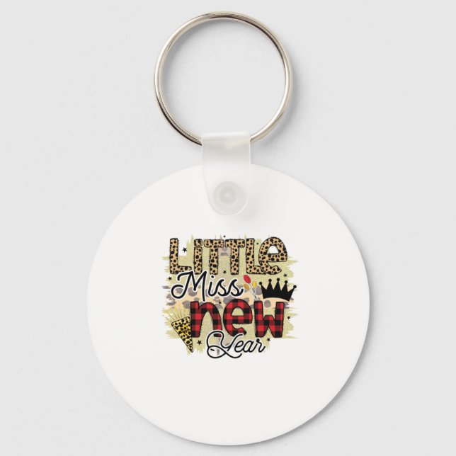 Hello 2022 Little Miss New Year Key Ring (Front)