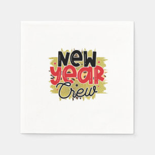 Hello 2022 New Year Crew Napkin