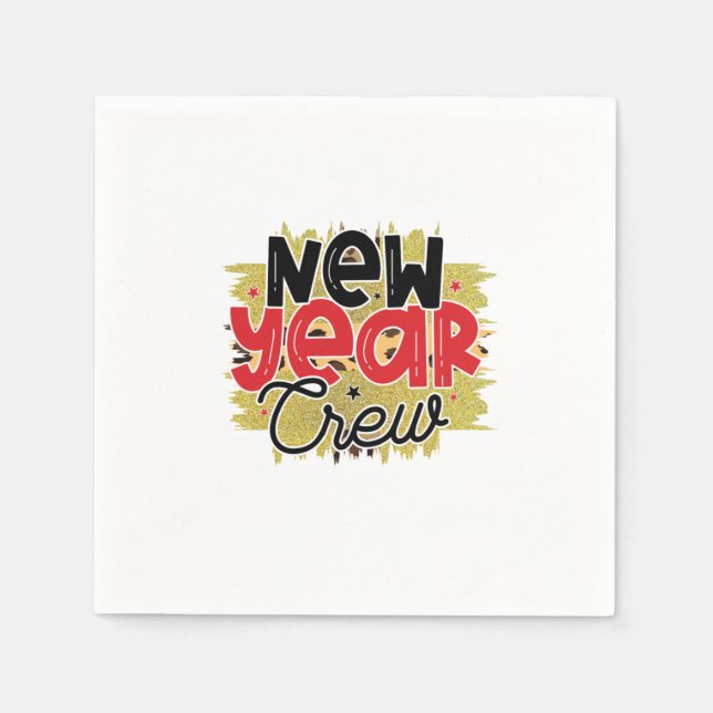 Hello 2022 New Year Crew Napkin (Front)