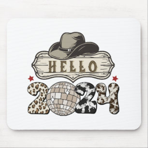 Hello 2024 Western Mouse Pad
