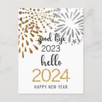 Hello 2025 Business Festive Fireworks New Year
