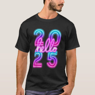 Hello 2025 New Years Eve Men Women Kids Toddler T-Shirt