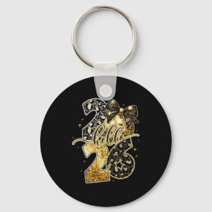 Hello 2026 Coquette Bow Leopard New Years Eve Part Key Ring