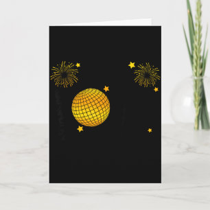 Hello 2026 Happy New Year 2026 Coquette Bow Disco  Card