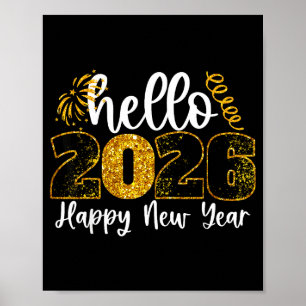 Hello 2026 Happy New Year Countdown Party Family M Poster