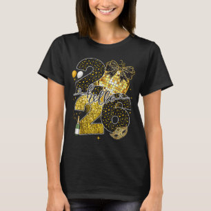 Hello 2026 Happy New Year Disco Ball Nye Countdown T-Shirt