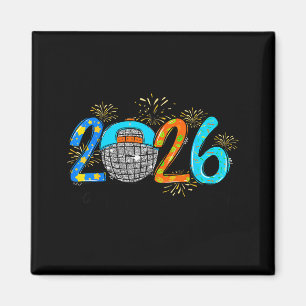 Hello 2026 Happy New Year Party Boys Kids Toddlers Magnet