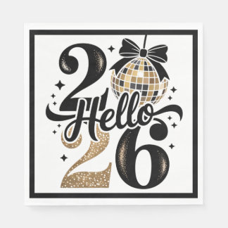 Hello 2026 New Year Napkin