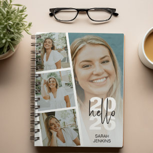Hello 2026 Photo Collage Yearly Planner