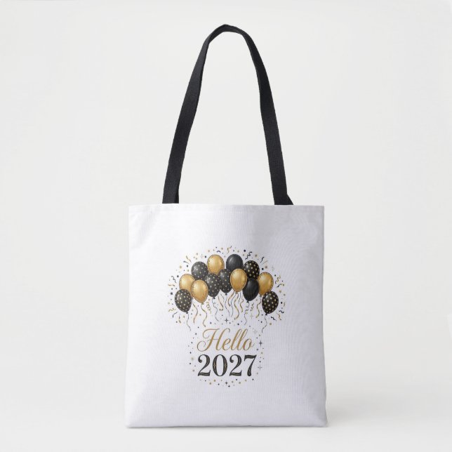 Hello 2027 Tote Bag (Front)