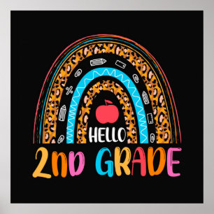 Hello 2nd Grade Back to School Poster