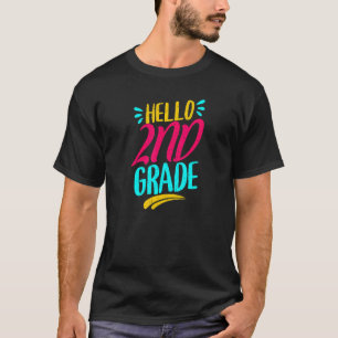 Hello 2nd Grade First Day Of School Teacher Back T T-Shirt