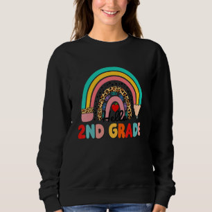 Hello 2nd Grade Squad First Day Of School Rainbow Sweatshirt