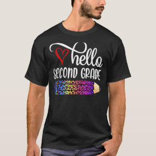 Hello 2nd Grade Tie Dye Teachers Kids Back To Scho T-Shirt