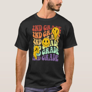 hello 2nd second grade teacher Back To School Retr T-Shirt