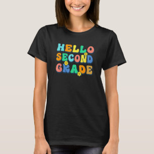 Hello 2nd Second Grade Teacher Kids Back To School T-Shirt