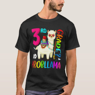 Hello 3rd Grade Kids No Prob Llama Back To School T-Shirt