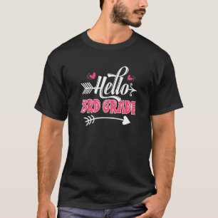 Hello 3rd Grade Teacher Kids Back to School T-Shirt
