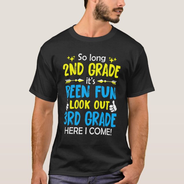 Hello 3rd Grade Teacher Student Back To School Gra T-Shirt (Front)