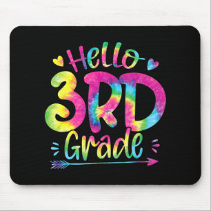 Hello 3rd Grade Teachers Students Tie Dye Back To  Mouse Pad