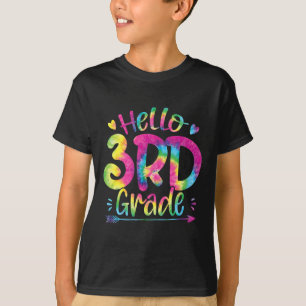 Hello 3rd Grade Teachers Students Tie Dye Byck To T-Shirt