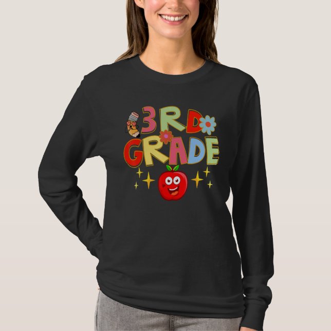 Hello 3rd Grade Team Third Grade Back To School Te T-Shirt (Front)