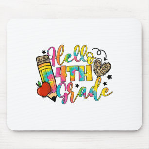 Hello 4th Grade Ck To School Fourth Grade Teacher Mouse Pad