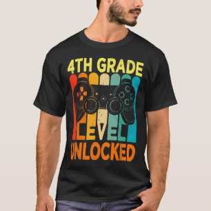 Hello 4th Grade Level Unlocked Video Game Back To T-Shirt