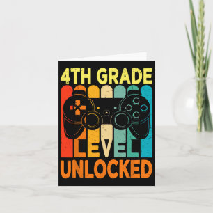 Hello 4th Grade Level Unlocked Video Game Byck To  Card