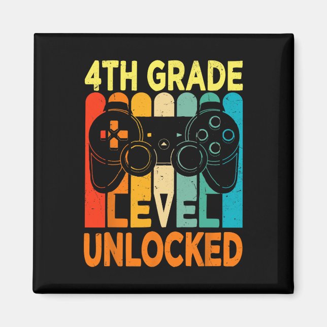 Hello 4th Grade Level Unlocked Video Game Byck To  Magnet (Front)