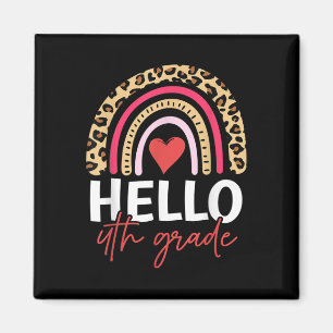 Hello 4th Grade Rainbow Leopard Team Fourth Grade Magnet