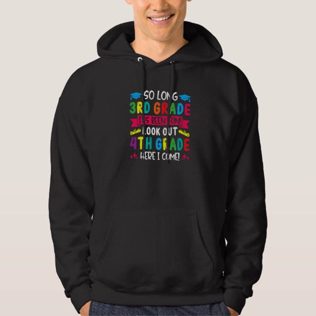 Hello 4th Grade Teacher Student Back To School Gra Hoodie (Front)