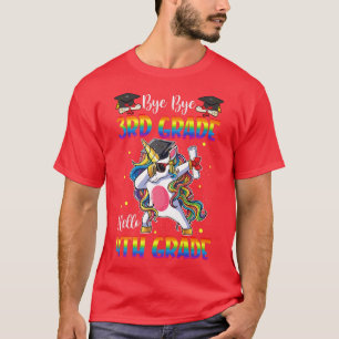 Hello 4th Grade Unicorn Teacher Student Back To Sc T-Shirt
