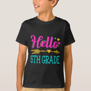 Hello 5th Fifth Grade Teacher Funny Back To School T-Shirt