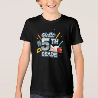 Hello 5th Grade | by Asarteon Tri-Blend Shirt