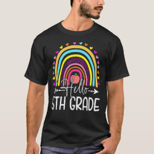 Hello 5th Grade First Day Of School Teachers Kids T-Shirt