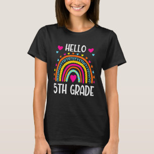 Hello 5th Grade Team 5th Grade Back To School Teac T-Shirt