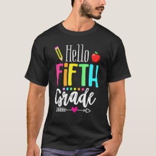 Hello 5th Grade Team Fifth Grade Rocks Back To Sch T-Shirt