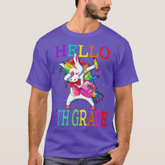 Hello 5th Grade Unicorn Back To School  T-Shirt