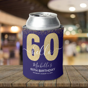 Hello 60! - Elegant 60th Birthday Woman Can Cooler