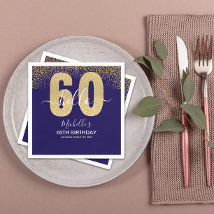 Hello 60! - Elegant 60th Birthday Woman Napkin