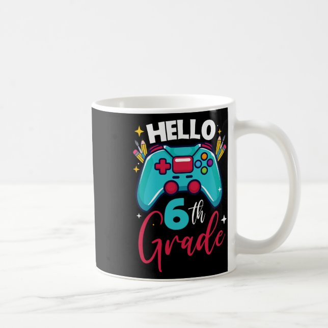 Hello 6th Grade Level Unlocked Video Game Ck To Sc Coffee Mug (Right)