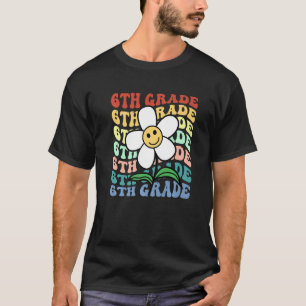 Hello 6th Sixth Grade Teacher Back To School Retro T-Shirt