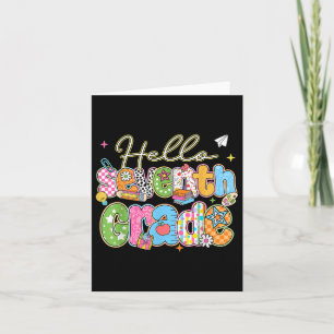 Hello 7th Grade First Day Of School Back To School Card