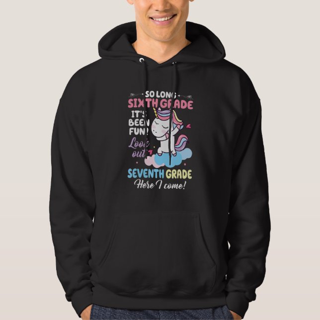 Hello 7th Grade Teacher Student Back To School Uni Hoodie (Front)