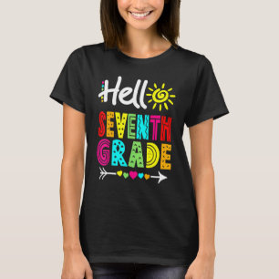 Hello 7th Seventh Grade Fun Back to School Teacher T-Shirt
